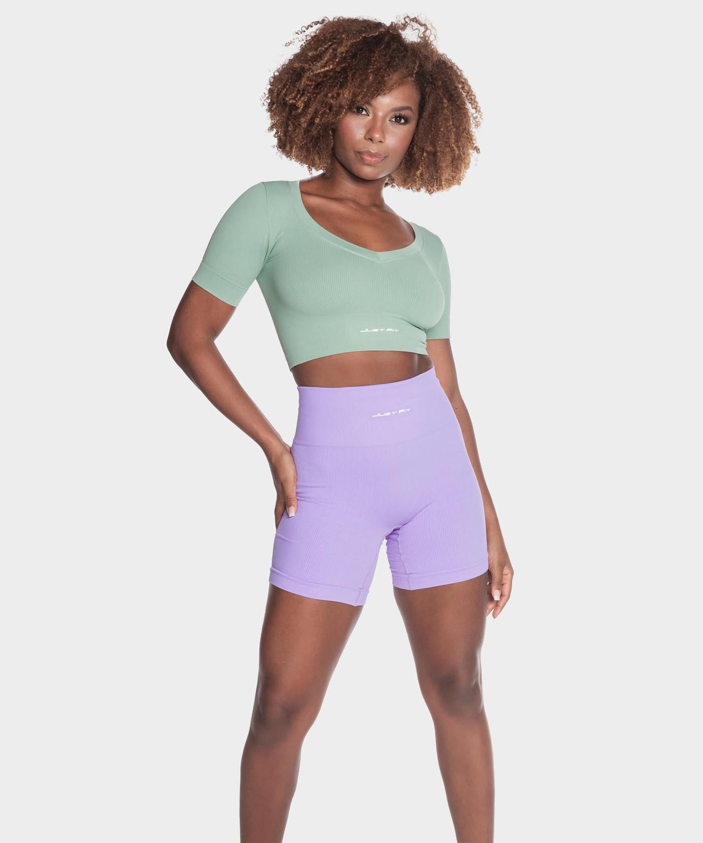 Lilac on sale biker shorts