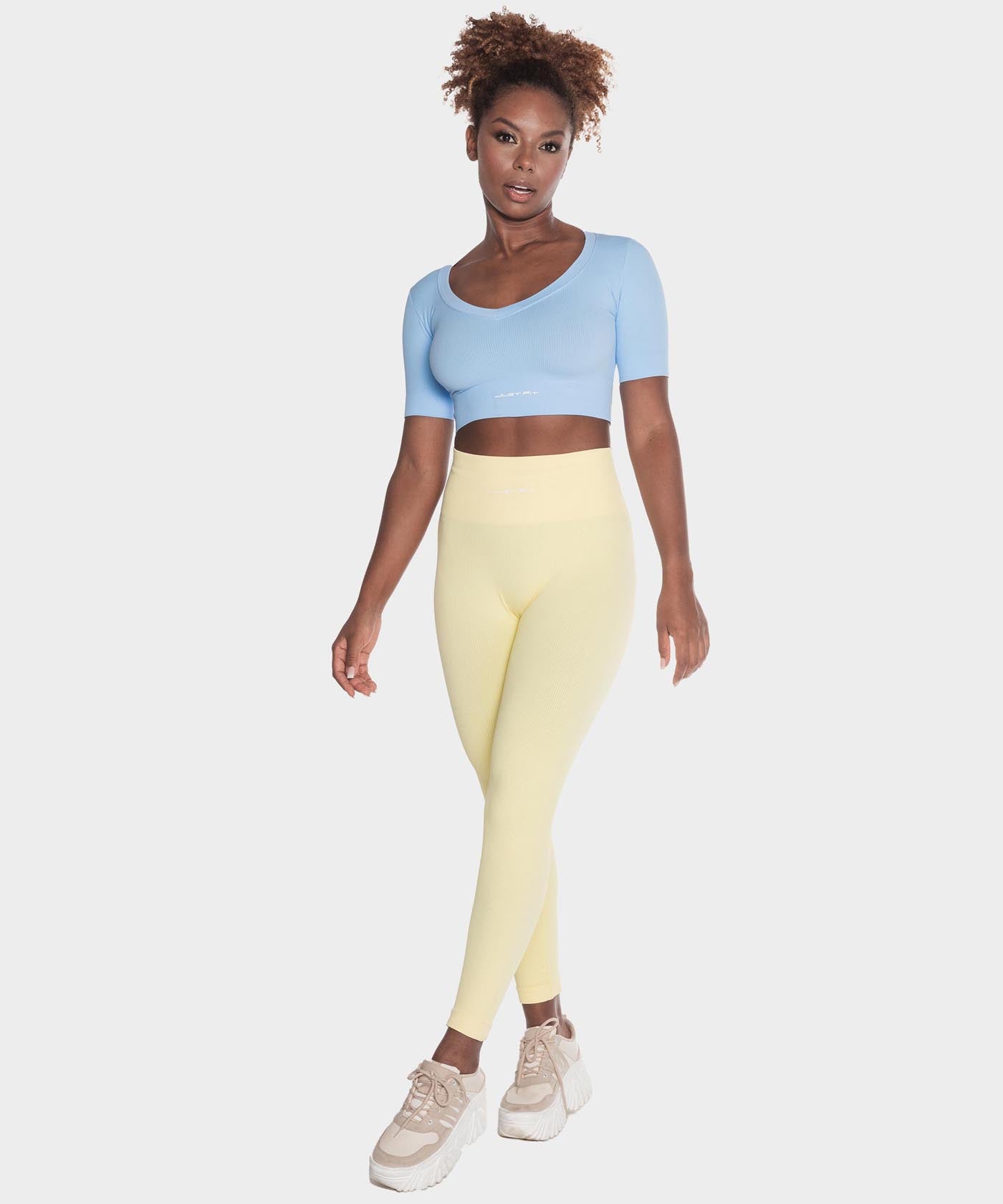 Pastel shop yellow leggings